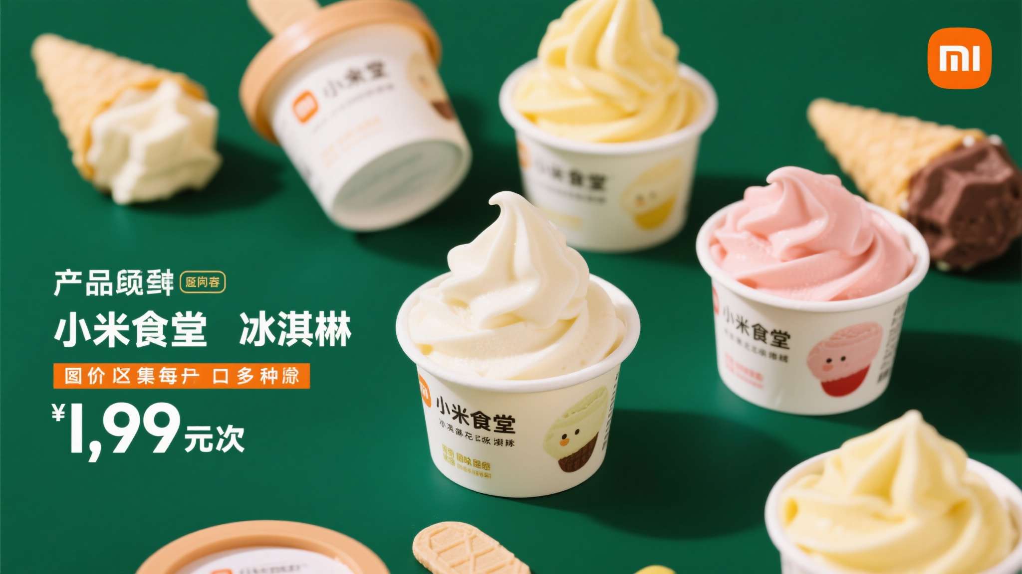 小米冰淇淋在小米科技园食堂销售